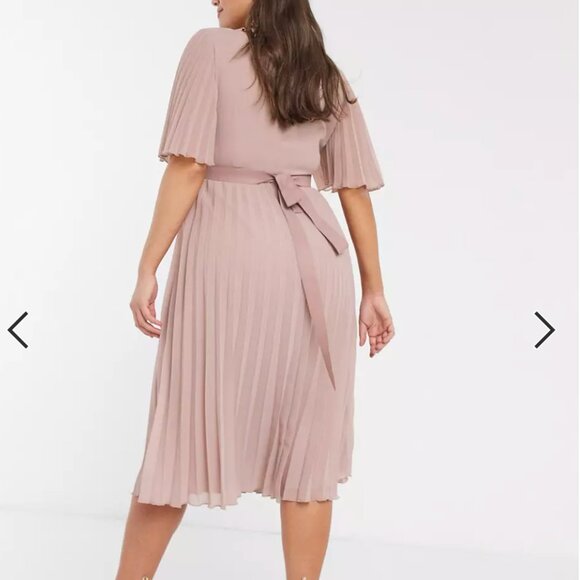 ASOS Curve Mauve Midi Dress - Picture 4 of 6